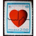 Poland 1972 World Heart Month 2z 50 Cardiogram ...