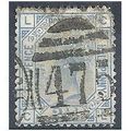 1880 SG142 2 1/2d Blue Plate 19 Good Used Check...