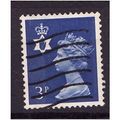 NI13 Northern Ireland, 3p ultramarine(2B) used stamp