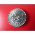 1965 SOUTH AFRICA TWENTY CENTS FREE POST. O