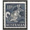 Australia 1961 SG319 11d Deep Blue BANDICOOT Un...