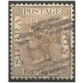 Sierra Leone 1884 SG33 4d Brown Good+ Used . .. .