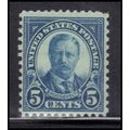 637 5c Theodore Roosevelt Just Clears MNH U0457