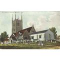 Berkshire READING St Mary's Church Art Postcard...