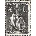 PORTUGAL, Ceres, black 1915, ½c
