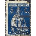 PORTUGAL, Ceres, blue 1915, 5c