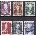 ÖSTERREICH AUSTRIA [1935] MiNr 0617-22 ( O/used )