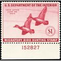 RW10, Mint XF NH $1 Duck Stamp With PL# - Stuar...