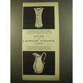 1961 Lenox China Advertisement - Woodland Vase, Queen Ann Pitcher