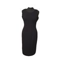 Calvin Klein Black Rayon Sheath Dress 8 -10 UK