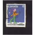 1975 canada christmas skater 6c f/u sg823