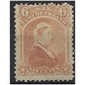 Newfoundland 1870 SG39 6c Rose (faded) Mounted ...