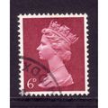 GREAT BRITAIN 1968 SG 736 6d BRIGHT REDDISH PUR...