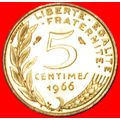 OWL: FRANCE ★ 5 CENTIMES 1966 MINT LISTER! LOW ...