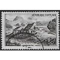 Mi 860: 50 Fr. black-brown Definitive: Landscap...