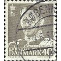DENMARK, King Frederick IX, grey 1950, 40ore, #4