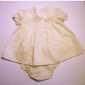 Vintage Yellow Baby Dress Matching Diaper Cover...