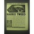 1940 Harris Tweed Fashion Ad - The home of an i...