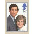 Postcard The Royal Wedding (Prince of Wales and...