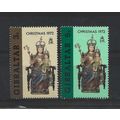 Gibraltar.1972 Christmas set of 2.Mounted Mint....
