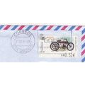 Madrid postmark Spain 2005 on Motorcycle machin...
