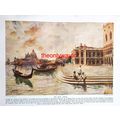 The Molo, Venice, Italy, Book Illustration (Pri...