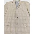 Chaps Mens Sports Coat Brown 46L Houndstooth Bu...