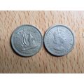 Eastern Caribbean Territories 1959 10 Cents Coin