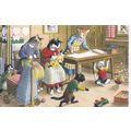 ED59 METAMORPHIC DRESSED CATS POSTCARD