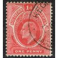 Southern Nigeria 1907 1d Carmine wmk Mult Crown...
