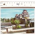 old postcard The White Heron Castle, Japan