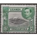 KUT 1952 SG138 15c Brown & Green Mounted Mint .