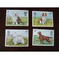 1979 GB Dogs set of 4 unused mint stamps sheepd...