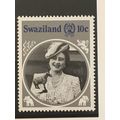 Swaziland 1985 Queen Elizabeth Mother 10c Unmou...