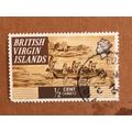 BVI British Virgin Islands 1970 ½c Carib Canoe ...