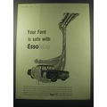 1955 Esso Essolube Oil Ad - Your Ford is safe with Essolube