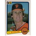 1983 Donruss baseball card 524 Jim Wohlford