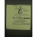 1949 Hillman Minx Car Ad - She parks in a pocket