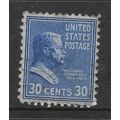 USA 1938 PRESIDENTIAL SERIES 30c ULTRAMARINE TH...