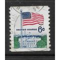 USA 1968 6c US FLAG AND THE WHITE HOUSE SG 1318...