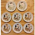 8 Collection Paris Porcelain France Cheeses Win...