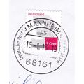 Mannheim postmark Germany 2013 on 3 cent VGC