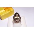 Estate 7.5ct Natural Pear Cut Smokey Topaz Vict...