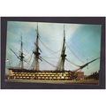 SAILING SHIP POSTCARD - H.M.S VICTORY CARD No P...