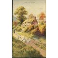 Vintage Celesque Postcard - 'Homeward Bound'