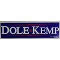 BUMPER STICKER ' DOLE * KEMP ' (1996)