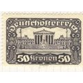 Austria 1919 - 20k blackish violet - Parliament...