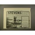 1902 Stevens Shotgun Gun Ad - Geese & Hunting Dog
