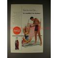 1954 Coke Coca-Cola Ad, at Beach - Couldn't be Better!!
