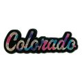 Colorado Black Script Fridge Magnet